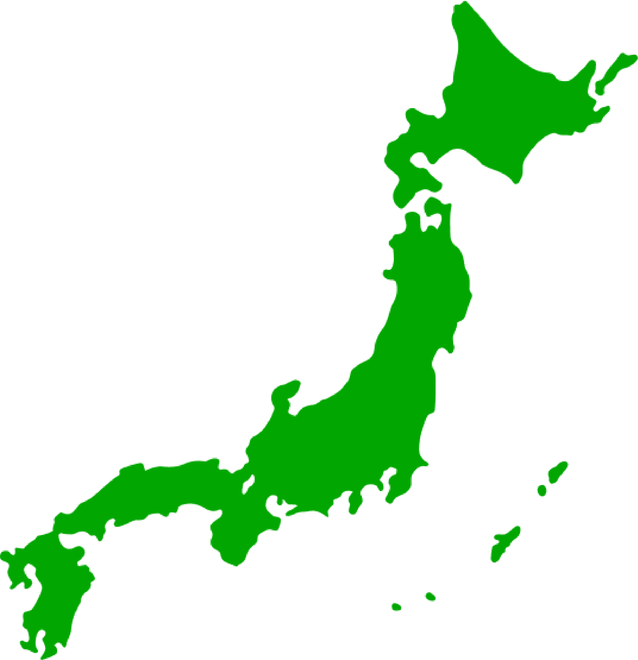日本全国対応エリア地図
